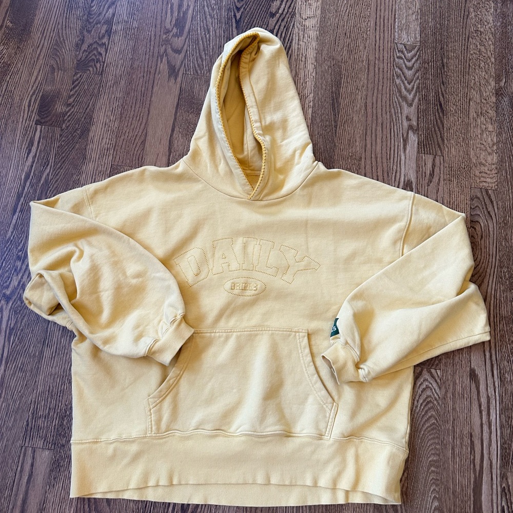 Daily Drills Oversized Yellow Hoodie - Picture 7 of 7
